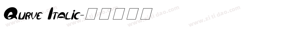 Qurve Italic字体转换